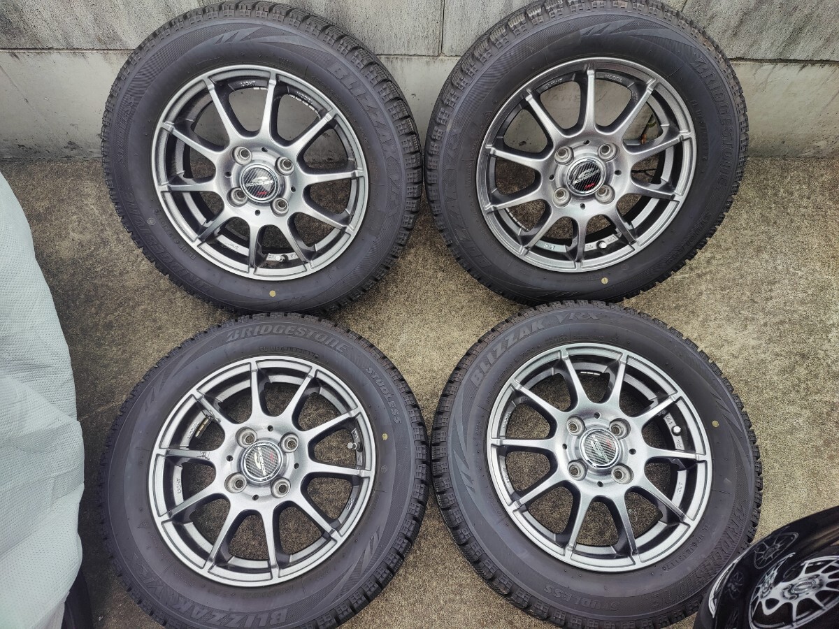 軽自動車に‼️ブリザックVRX 155/65R13マナレイアルミ付 軽自動車に‼️ブリザックVRX 155/65R13マナレイアルミ付 軽