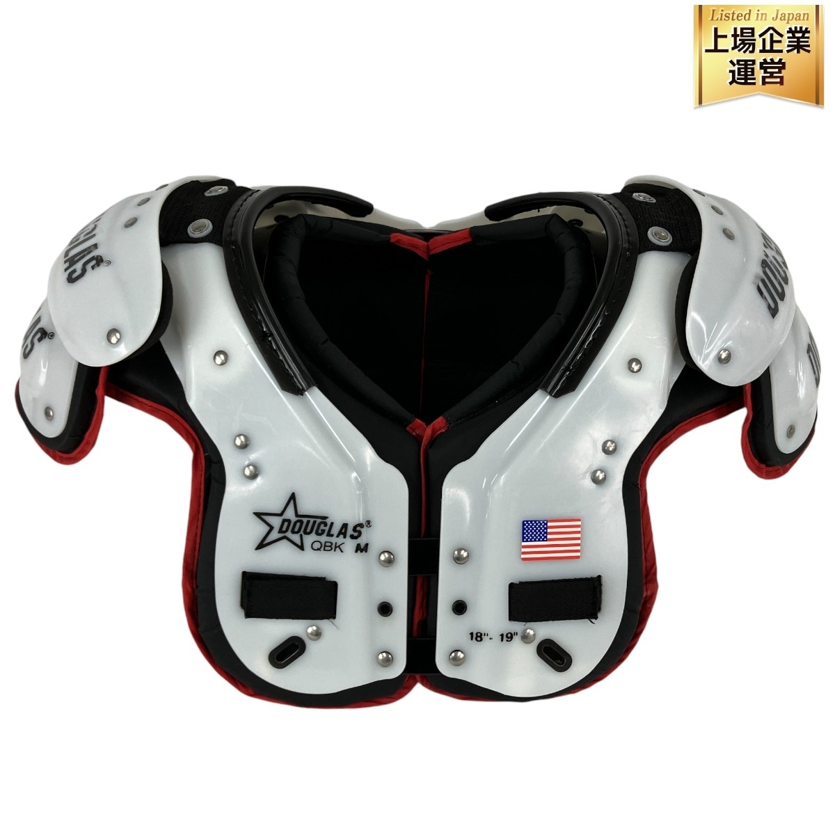 DOUGLAS QBK XS ショルダーパッド 赤/白 DOUGLAS QBK XS ショルダーパッド 赤/白