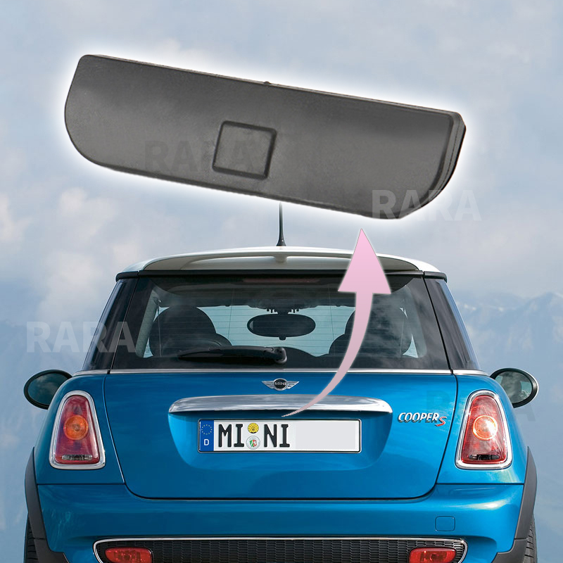 Retro Mini Coque Décorative Pour Rétroviseur Intérieur Mini Cooper R50-R61 2004-2013 - Style Jack Gris Décoration Mini Cooper