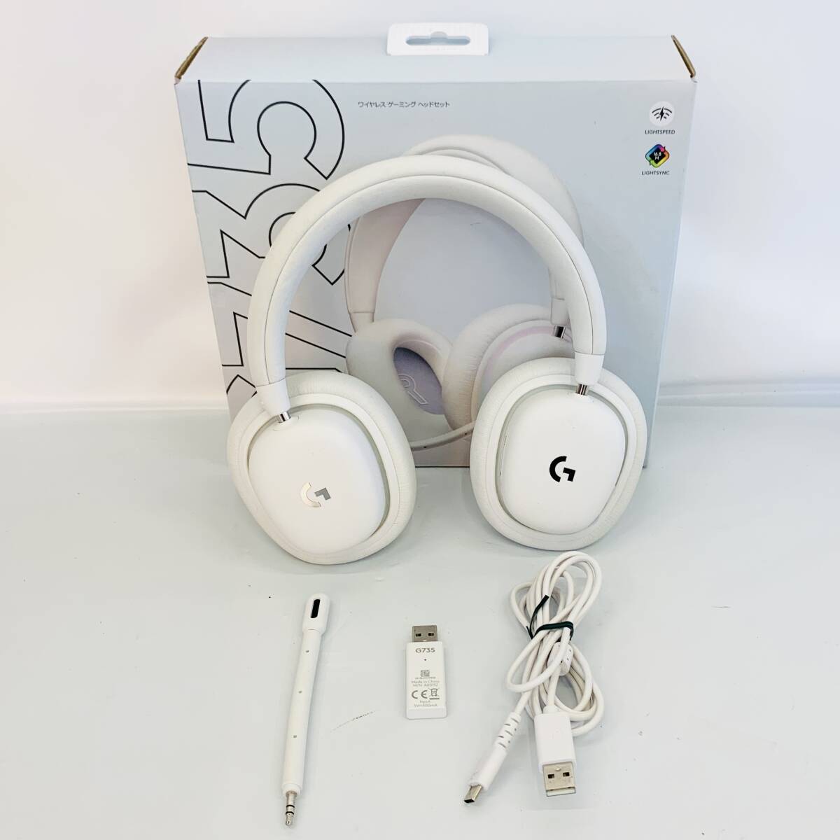 Logitech G735 ゲーミングヘッドセット ホワイト ロジクール ヘッド