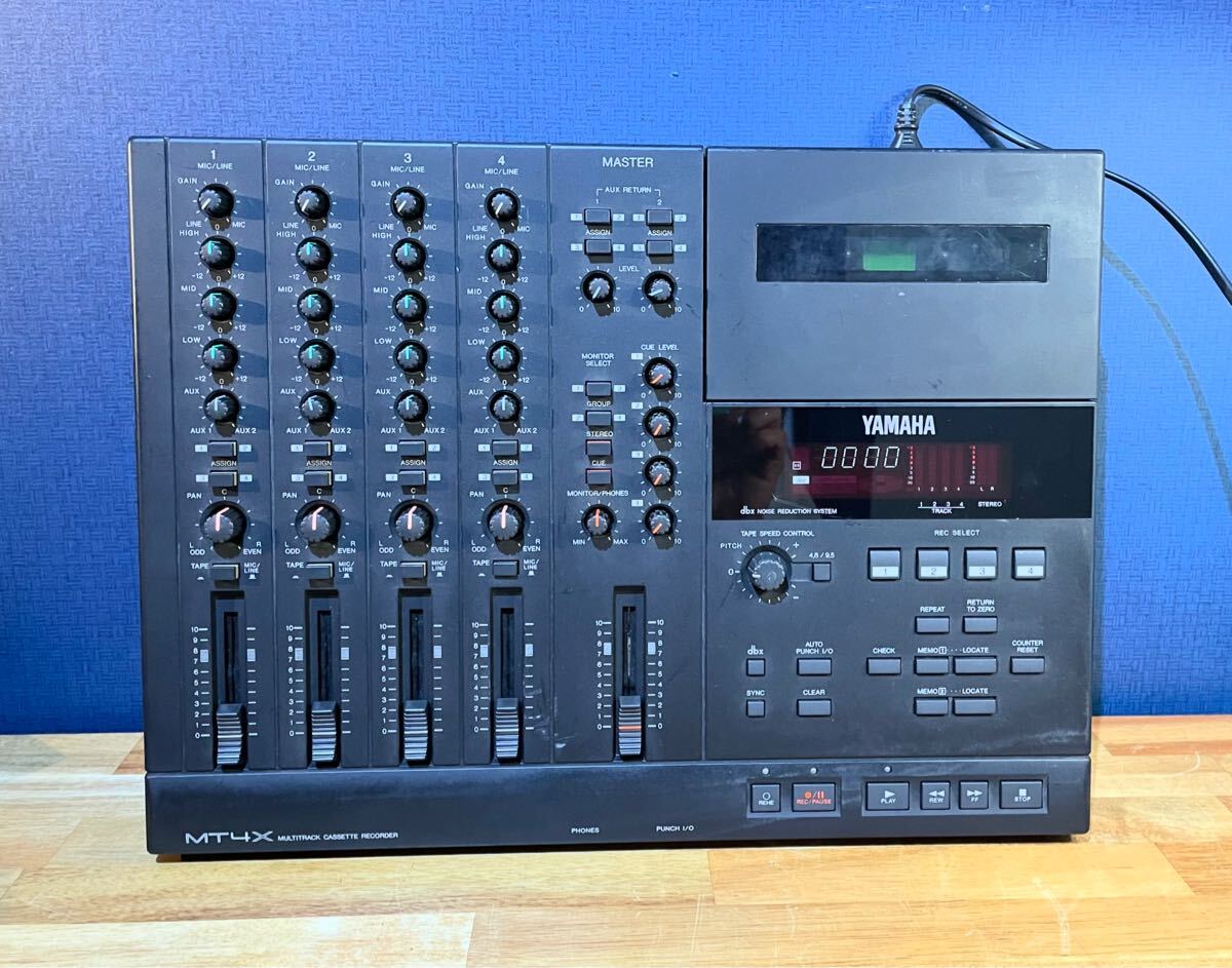 【通電確認済み】YAMAHA MT4X マルチトラックレコーダー MTR 中古・ジャンク品】YAMAHA ヤマハ マルチトラックレコーダー MT4X