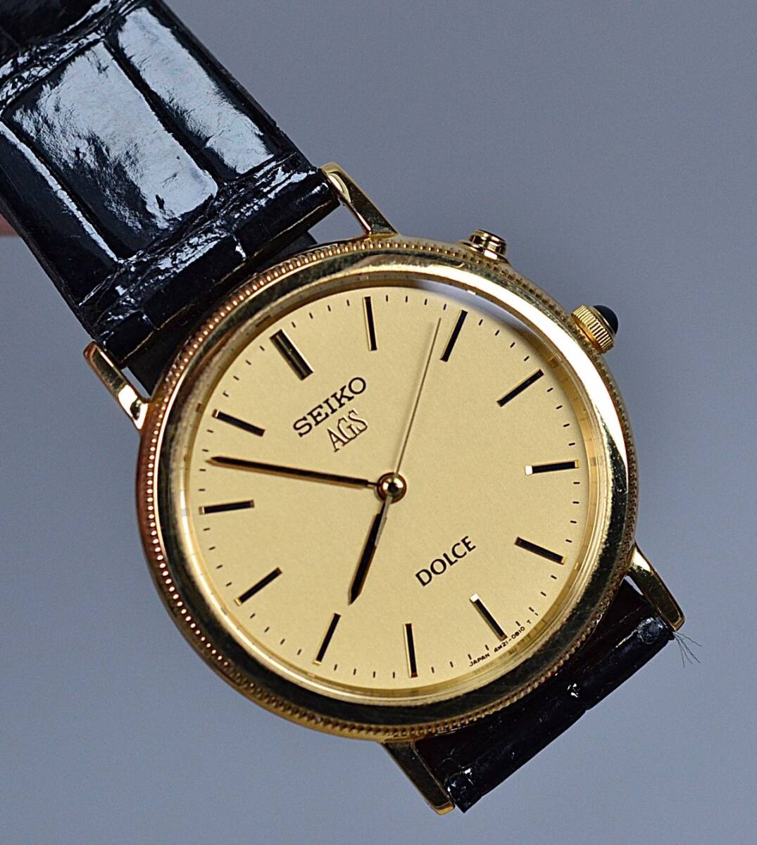 SEIKO  ドルチェ 8N41-5150  18K 金無垢 クォーツ 腕時計 SEIKO ドルチェ 18KT 8N41-5150 クォーツ 腕時計 メンズ 金無垢