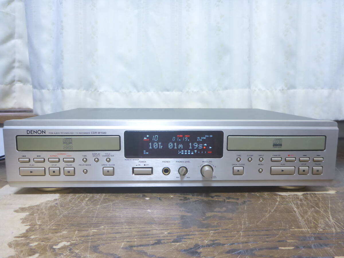 DENON CDR-W1500 CDレコーダー デノン・やや傷や汚れあり Amazon.co.jp: Denon CDレコーダー ゴールド CDR-W1500-N : 家電