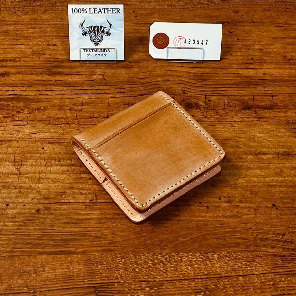 GANZOブラウンレザーコインケース メンズ/レザー/コインケース