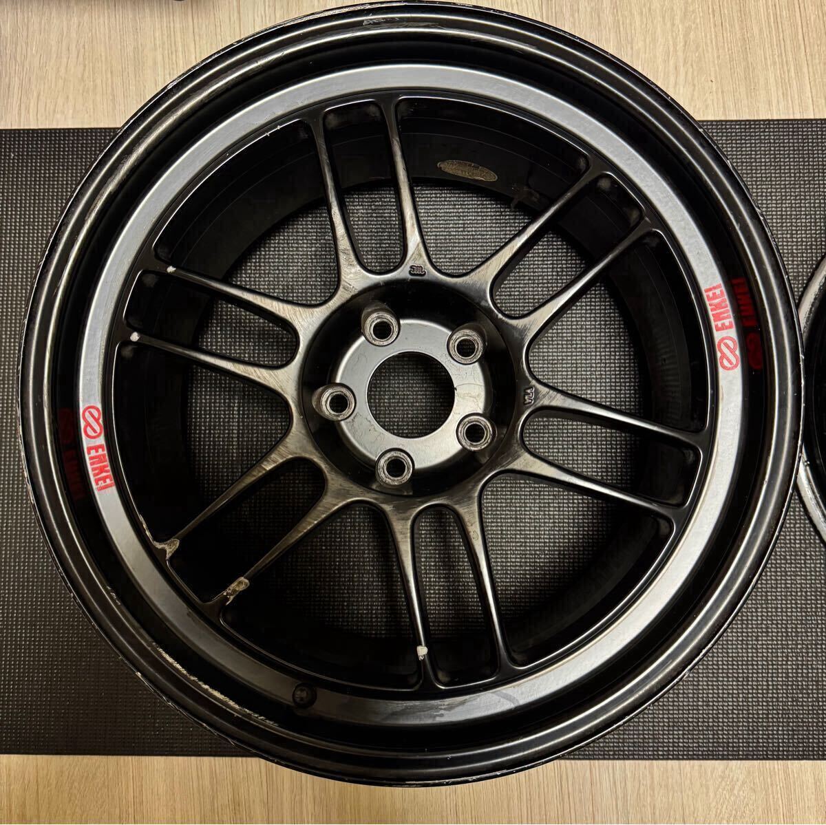 やや傷や汚れあり】エンケイ ENKEI RPF1 Matte Black 18インチ 9.5J +