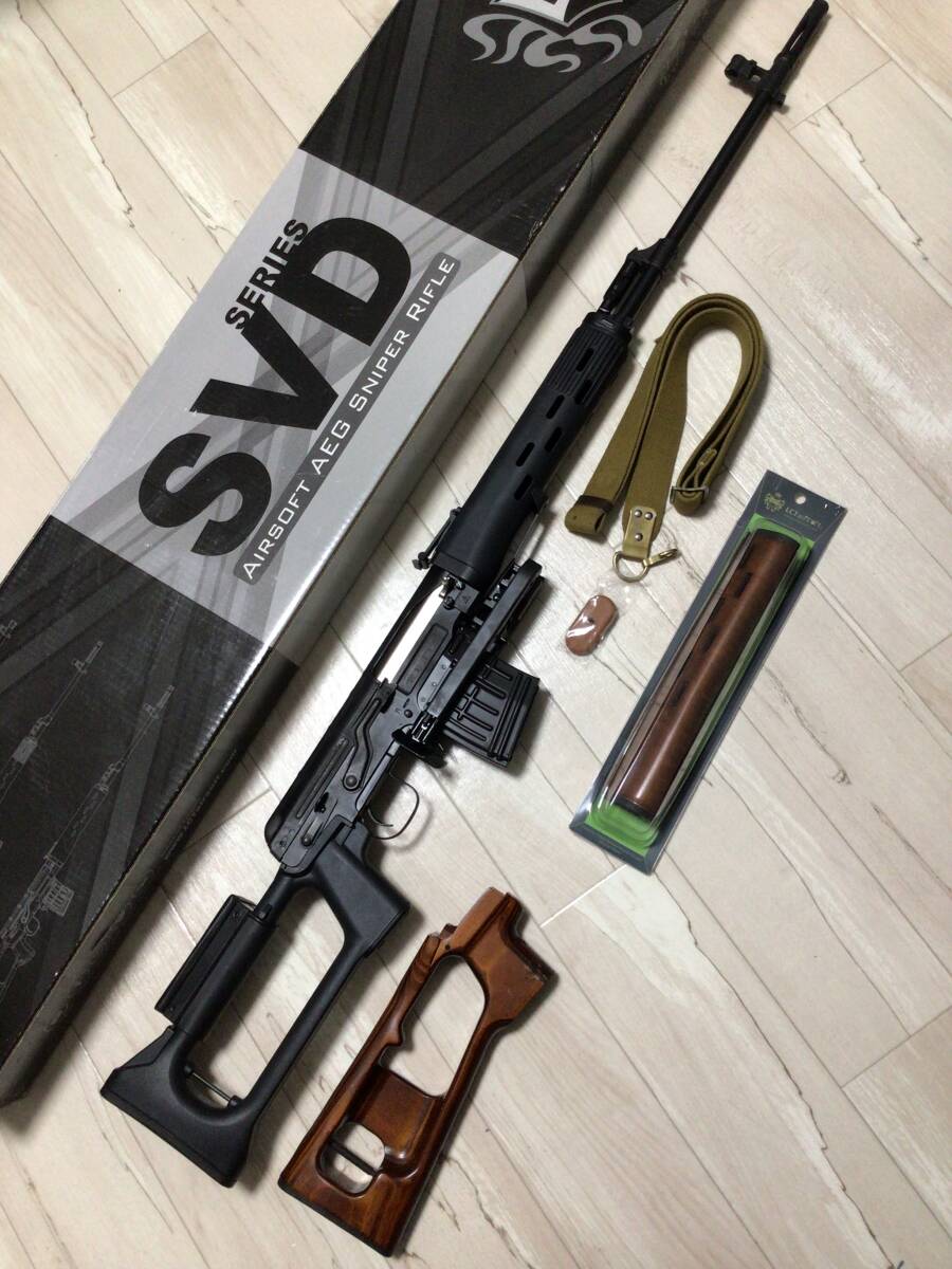 WE-tech SVDドラグノフ（AceVD）ハンドガー ストック リアルウッド