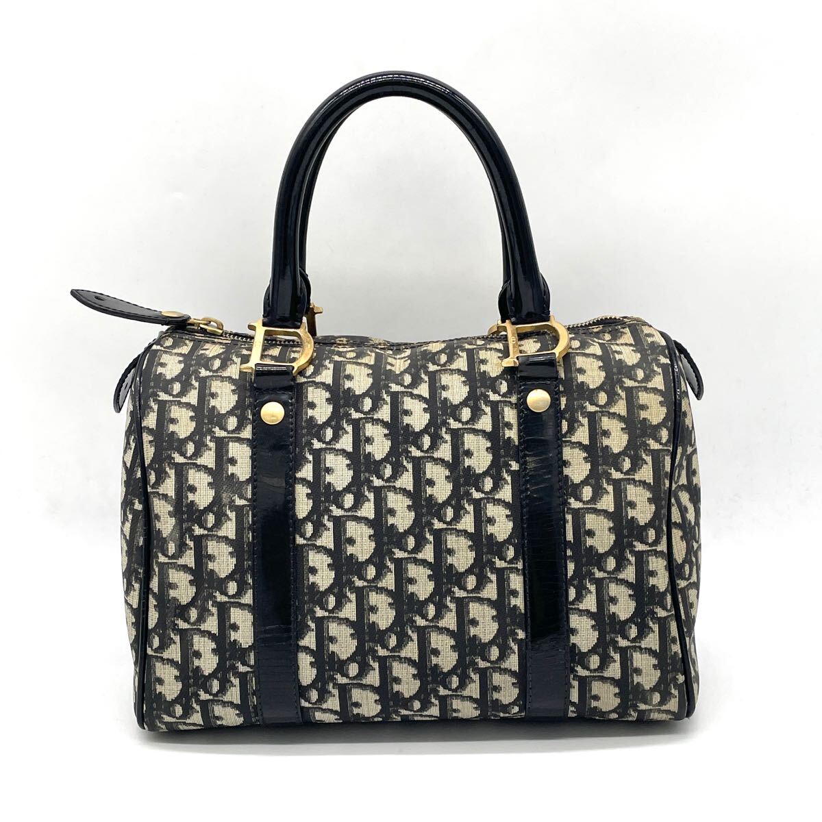 良品】Christian Dior トロッター ミニボストンバッグ（トロッターミニ  