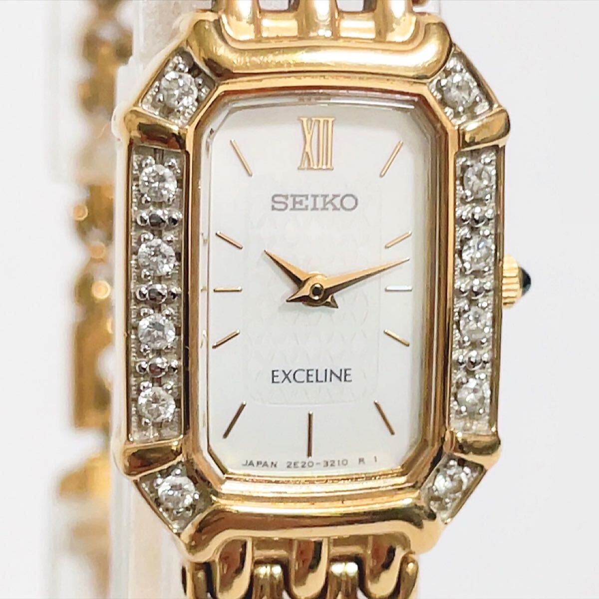 稼働 SEIKO EXCELINE 腕時計 シェル文字盤 SGP30 190 稼働 SEIKO EXCELINE 腕時計 シェル文字盤 SGP30 190（セイコー