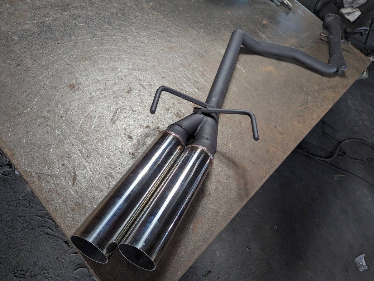 GX81/JZX81オリジナルストレートマフラー！出口デュアル