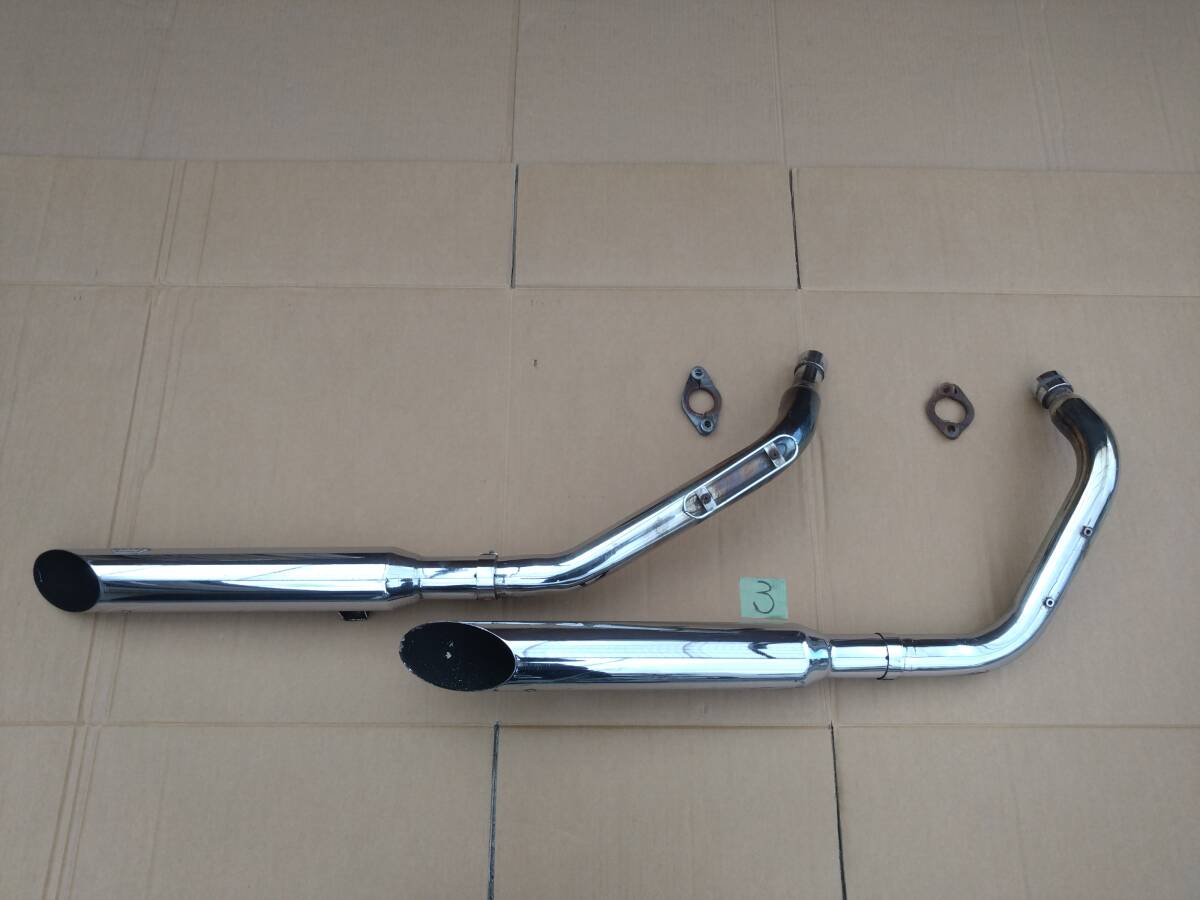 スティード400 NC26 ドラッグパイプリアルスラッシュマフラー/デイトナ