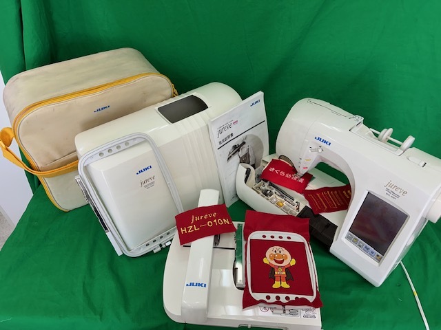 JUKI ミシン jureve ジュレーブ hzl-010n ジュレーブの便利機能紹介 JUKI HZL-010N 高級家庭用刺繍ミシン - YouTube