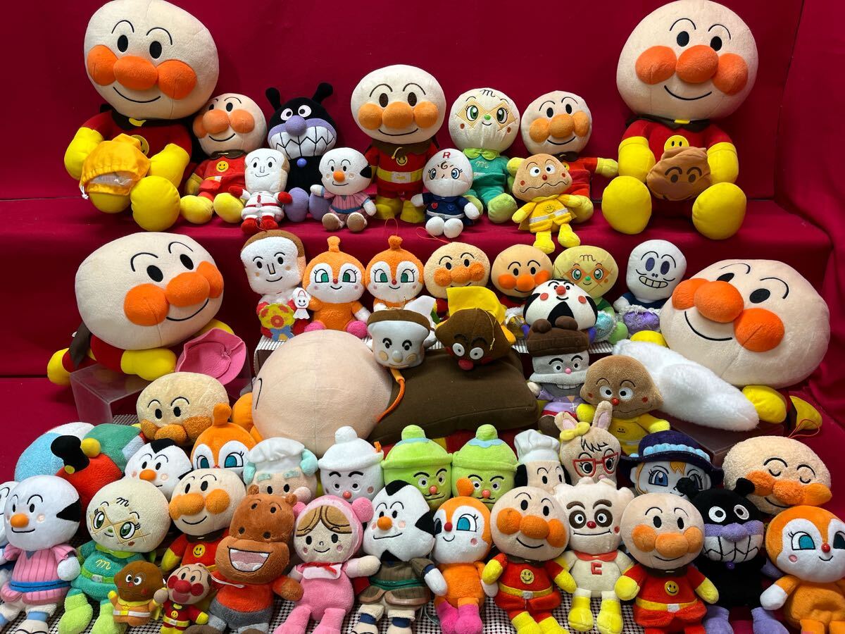 TAKAO 御影石 アンパンマン バイキンマン ドキンちゃん 3体セット