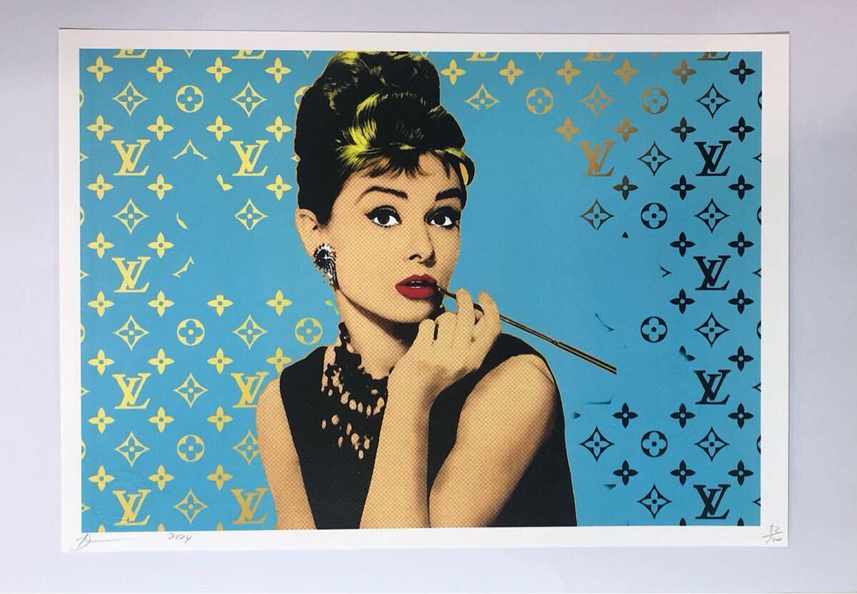 世界限定100枚】額装付きアートポスター オードリーペップバーン NYC