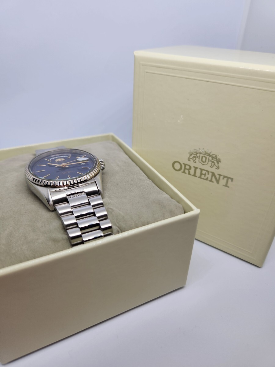 ORIENT 46E701-91 デイデイト シルバー文字盤 自動巻き（楽天市場 