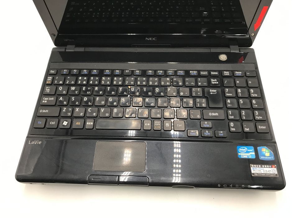 SONY/ノート/HDD 750GB/第2世代Core i7/メモリ4GB/4GB/WEBカメラ無/OS