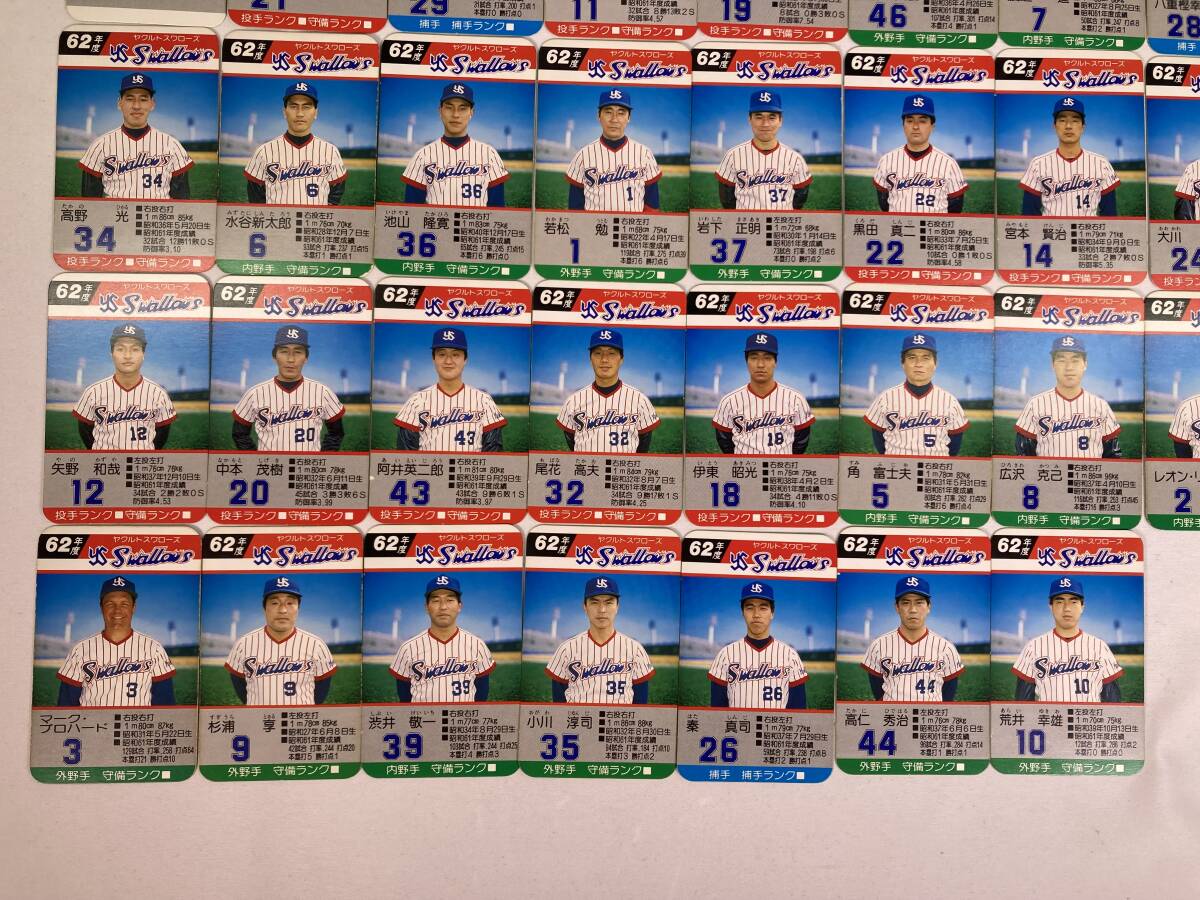 タカラ プロ野球ゲーム ヤクルトスワローズ全30選手 1992年
