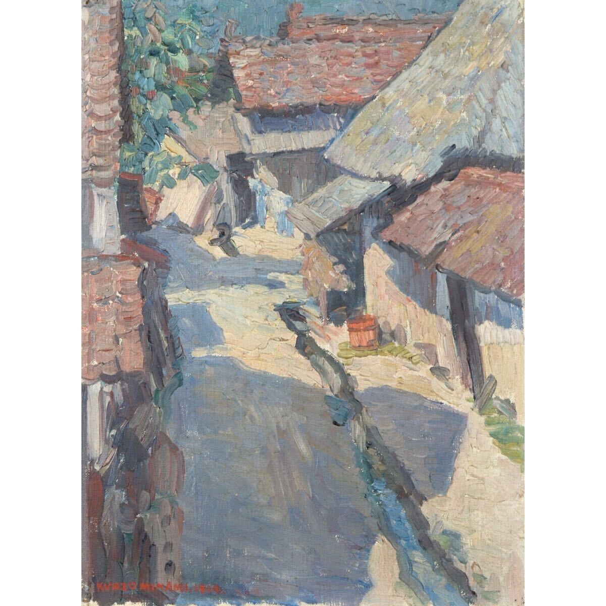 凄まじい迫力！ 肉厚 赤富士【山本集】画伯 F6 油彩画 風景画
