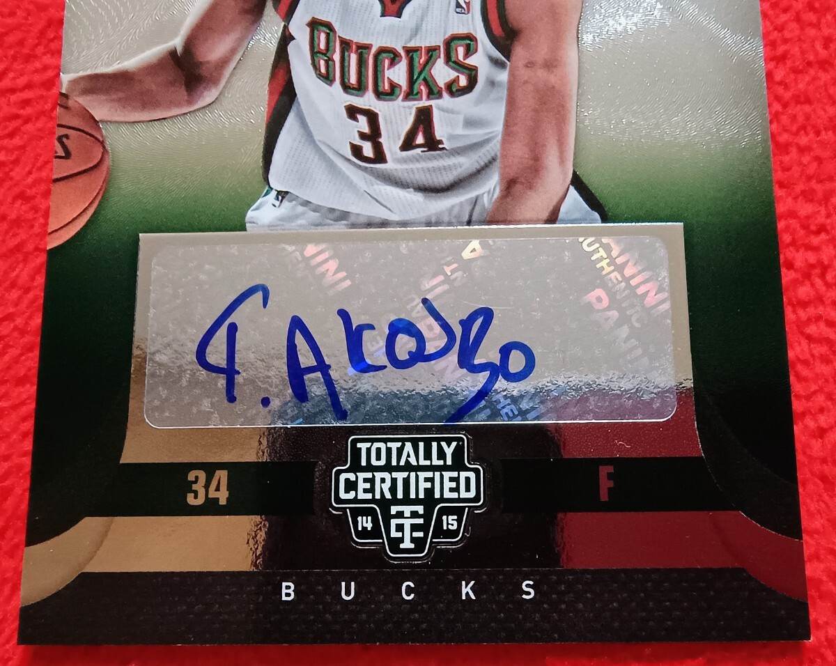 2013 Giannis ヤニス RC ルーキー 直筆サインカード Auto Giannis Antetokounmpo Autographed 2013 Panini Prizm Rookie