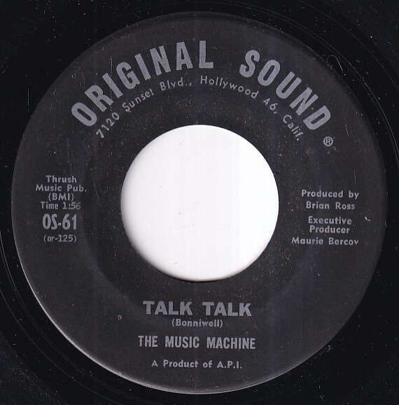 【やや傷や汚れあり】The Music Machine - Talk Talk / Come On In (B) RP-AH154の落札情報 ...