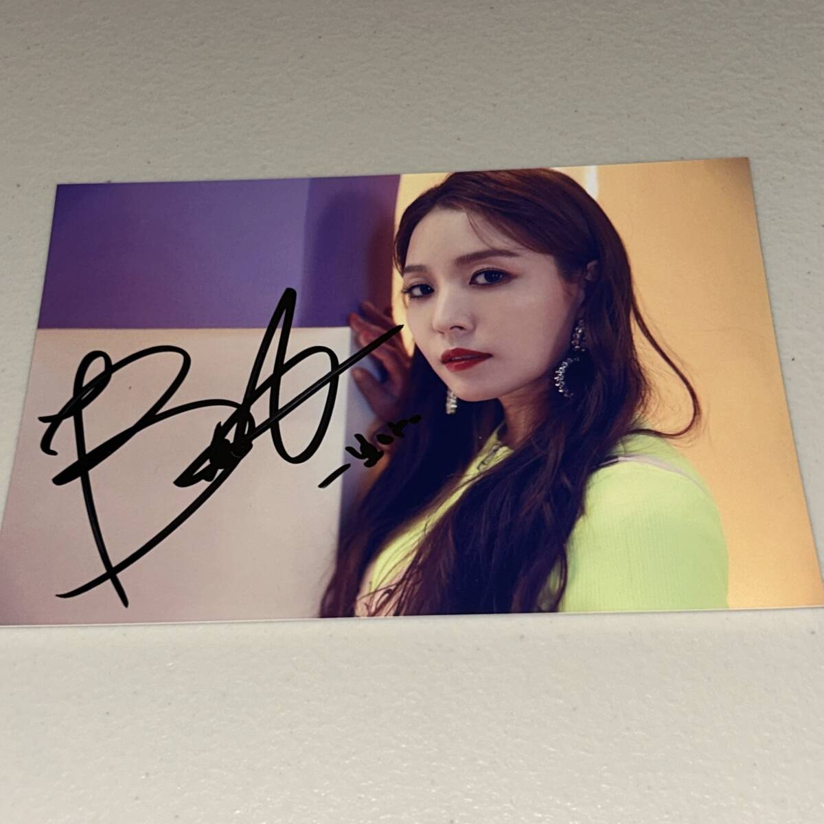 ボア直筆サイン入り2Lサイズ写真…BoA… ボア直筆サイン入り2L