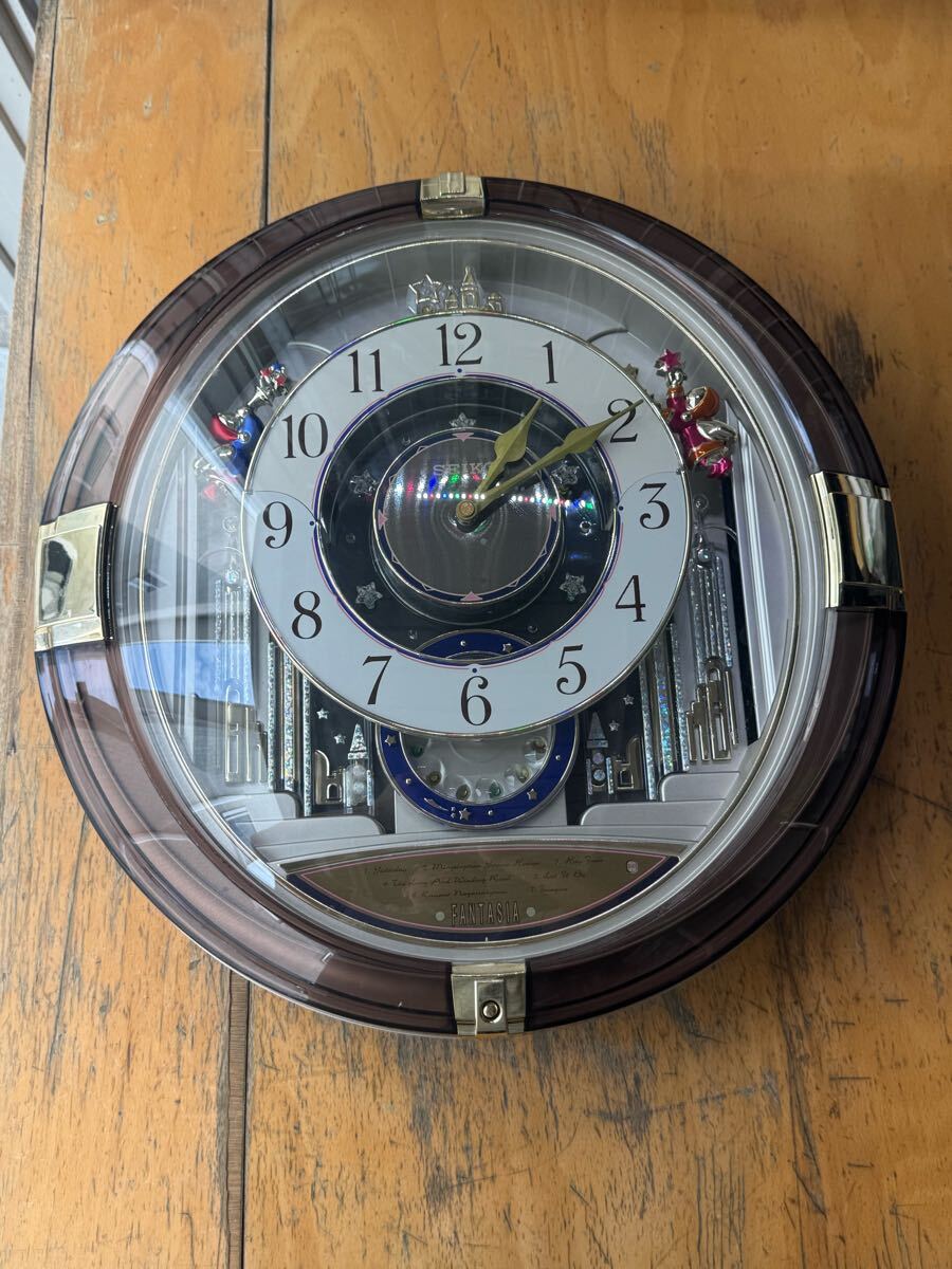 SEIKO セイコー FANTASIA からくり時計 掛け時計 RE546S 仕掛けが細かい！SEIKO FANTASIAからくり時計（RE546S） - YouTube