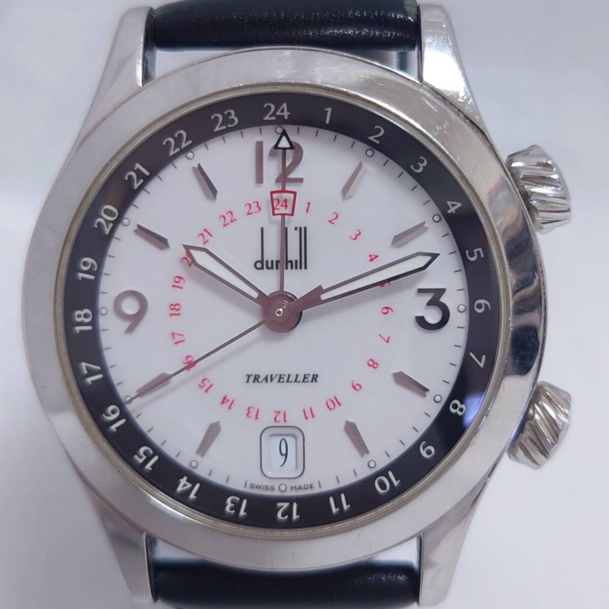 ダンヒル シティスケープ アラーム 自動巻き時計 DC6900AL ダンヒル シティスケープ アラーム 自動巻き時計 DC6900AL