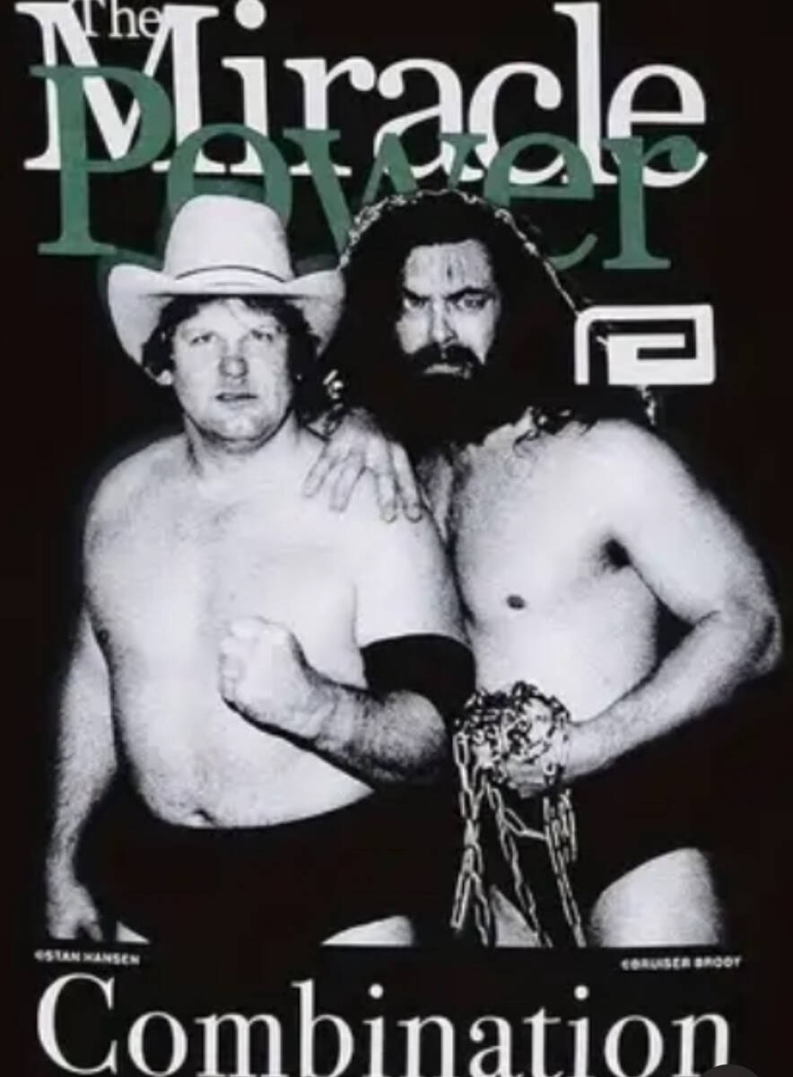 スタン・ハンセン & ブルーザー・ブロディ 直筆サイン入り写真 日本で