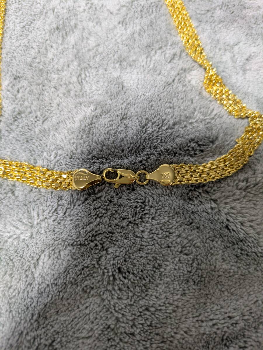 ITALY 750刻印あり38g 60cm 遺品整理 オークション ITALY 750刻印あり38g 60cm 遺品整理 オークション Yahoo