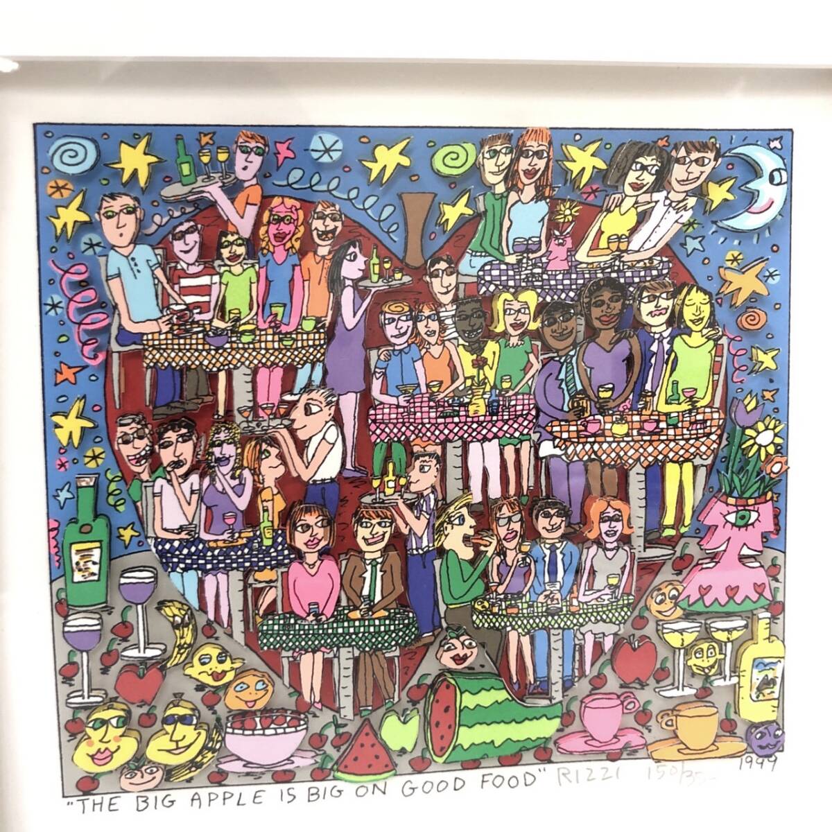 JAMES RIZZI FOLLOW THE SUN 3Dシルクスクリーン 大型作品&極美品