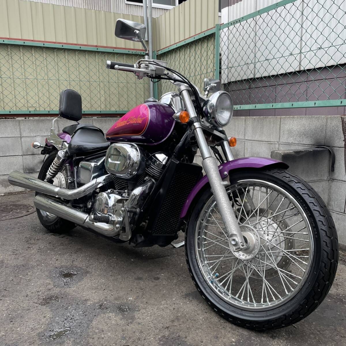 BigOne コスパ良 ドラッグスター1100クラシック FLHTC FLSTS VRSCAW DS1100 GB250 クラブマン GB400 GB500 VRX400 サイド サドル バック