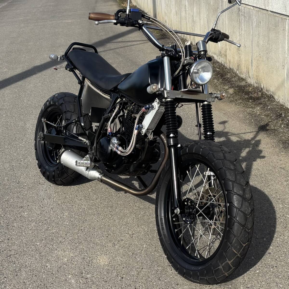 高級感溢れるルックス TW200 メッキ ロンスイ スカチューン ゴールド 