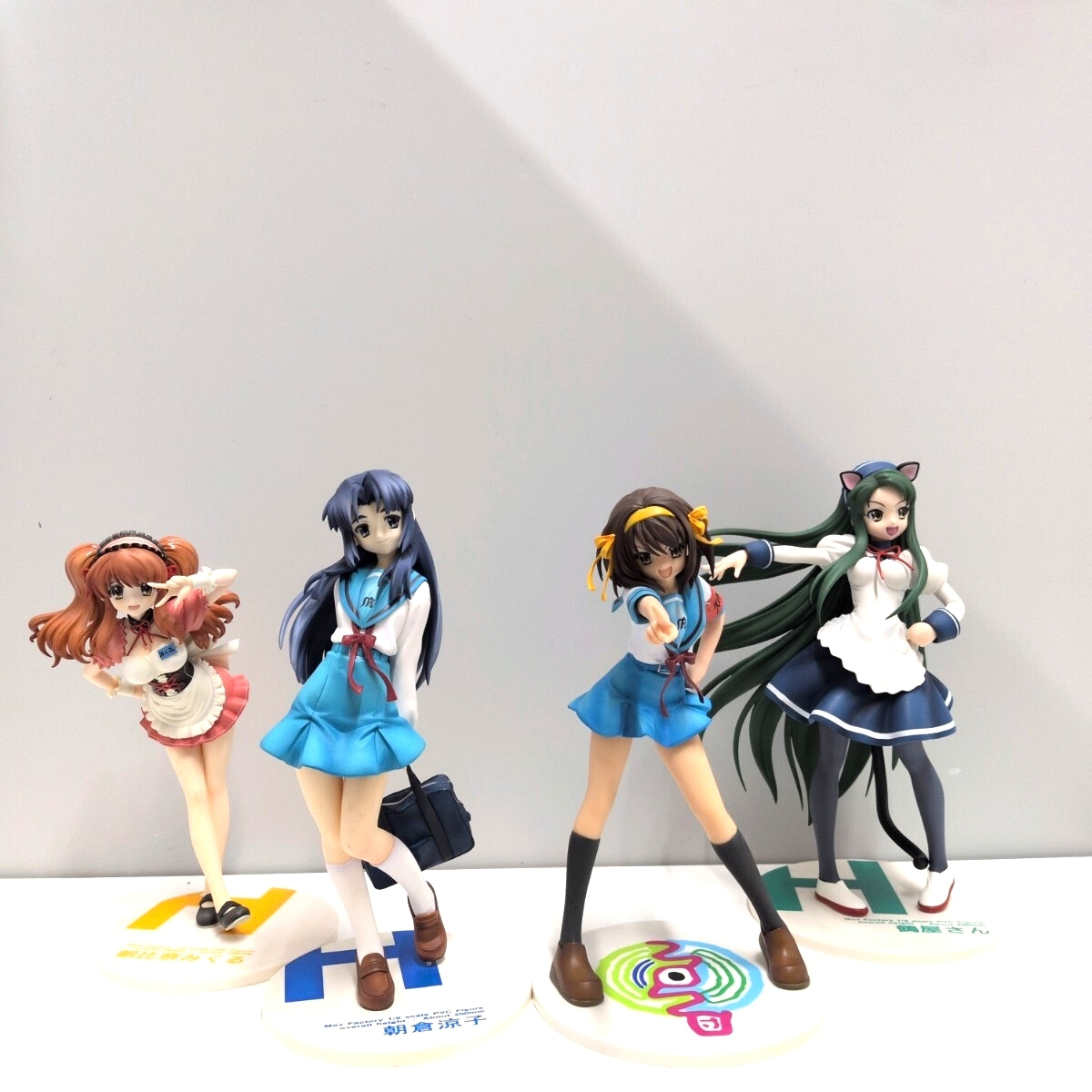 80/ハ1■1円〜 マックスファクトリー 涼宮ハルヒの憂鬱/ハルヒ 朝比奈みくる/朝倉涼子/鶴屋さん 4点まとめ フィギュア 現状品の1番目の画像