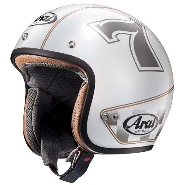 中古】【送料無料】Arai Classic MOD カフェレーサー 白 汎用シールド