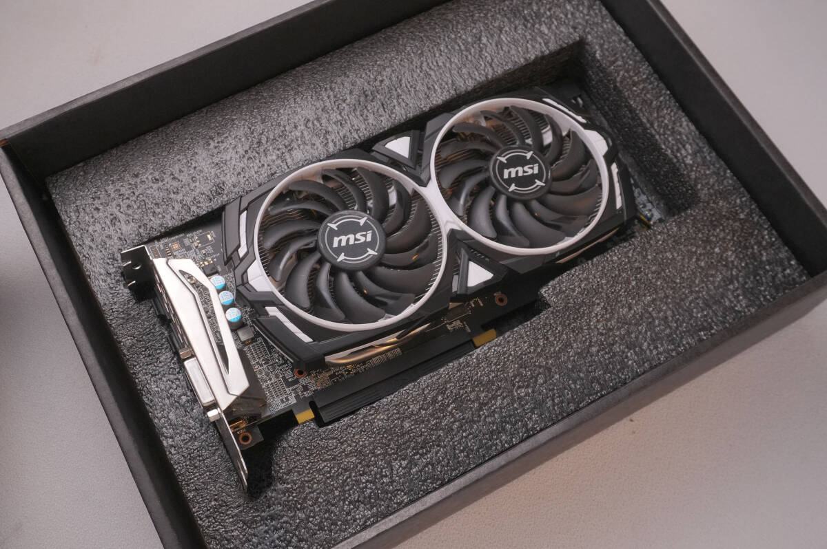 【目立った傷や汚れなし】[MSI Radeon RX580 ARMOR 8G OC] AMD Rageon RX580 8G / PCI ...