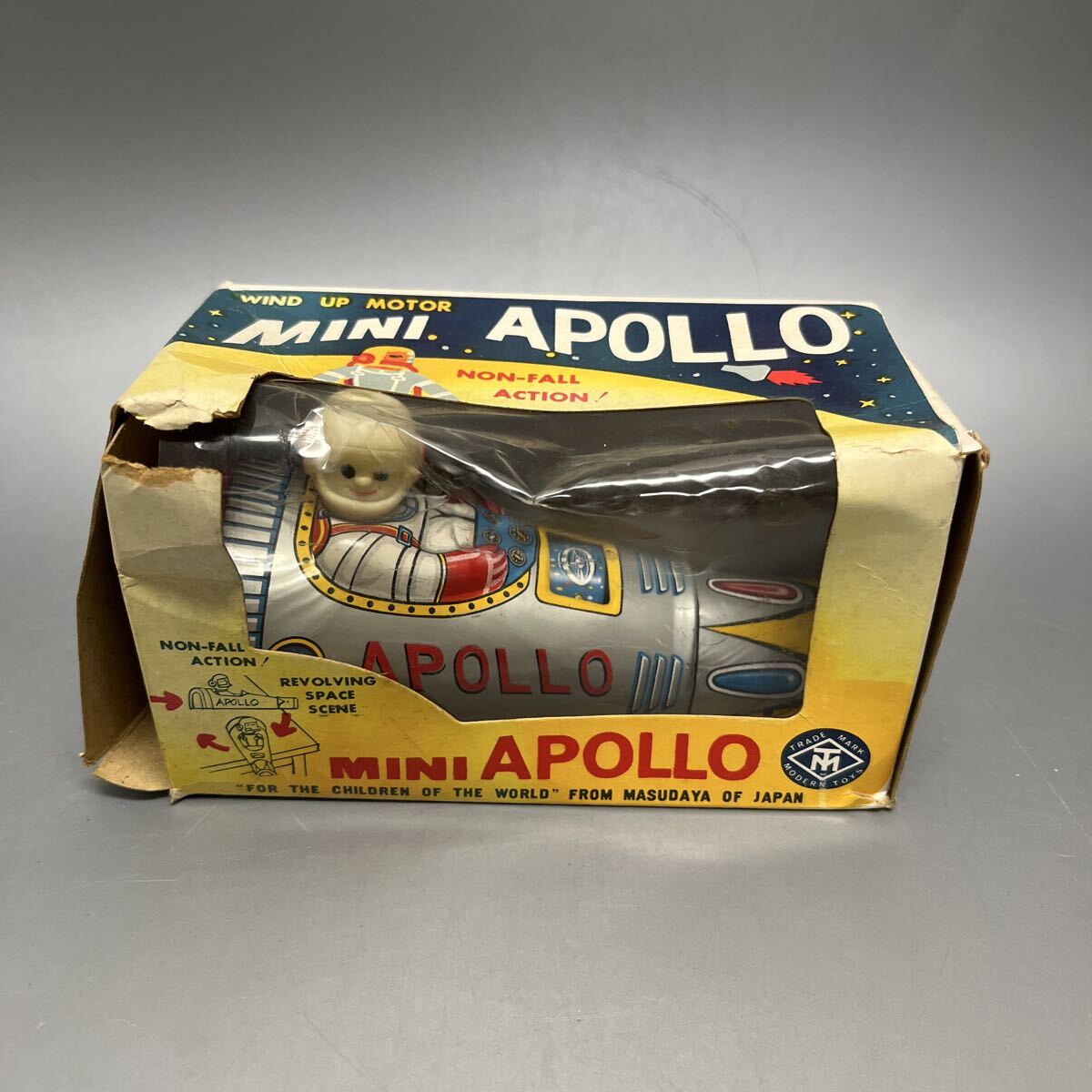 【傷や汚れあり】1円スタート 当時物 増田屋 ブリキ おもちゃ MINI APOLLO ビンテージ 昭和レトロ ミニカー ロケット ミニアポロ ...