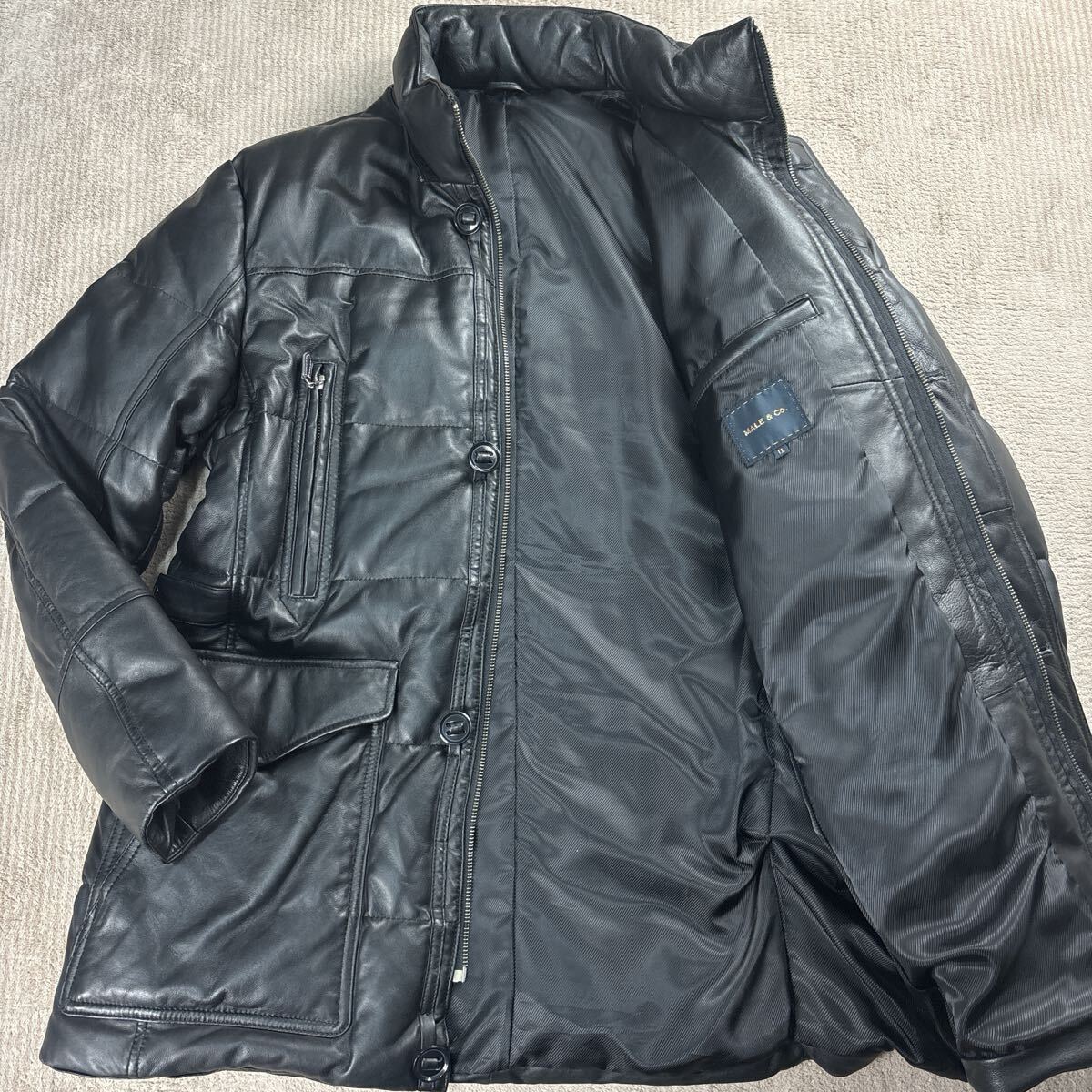中古】ギルティー ブルー 【GUILTY BLUE】 羊革 ラムレザーダウン 