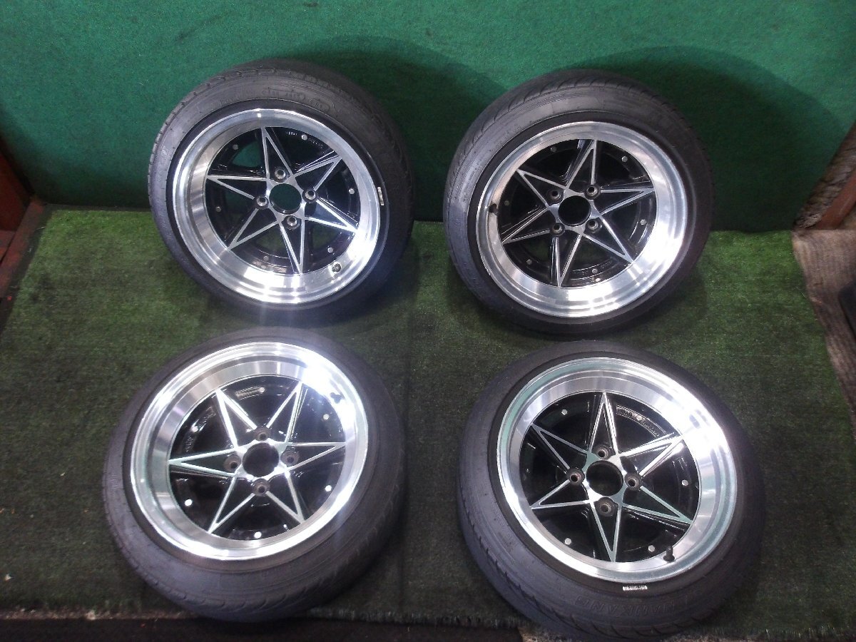 中古】深リム☆はろーすぺしゃる☆エイトシックス 7J 14インチ PCD100