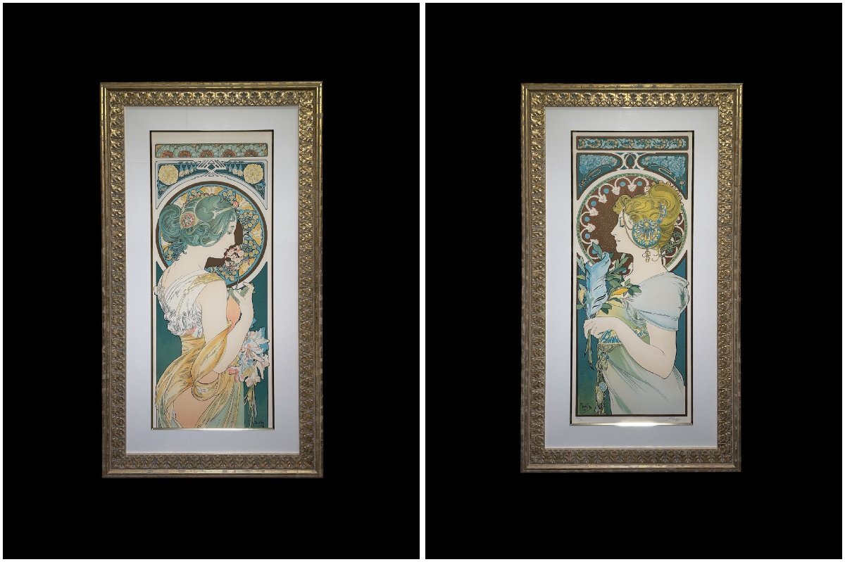 ∇花∇【アルフォンス・ミュシャ】傑作 1918年頃原画発表 限定ジクレー