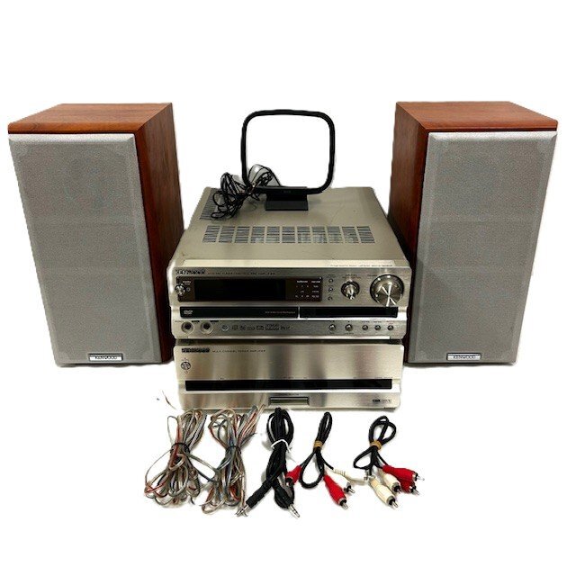ジャンク】KENWOOD システムコンポセット ROXY P-7X/A-7X/GE-900W/X