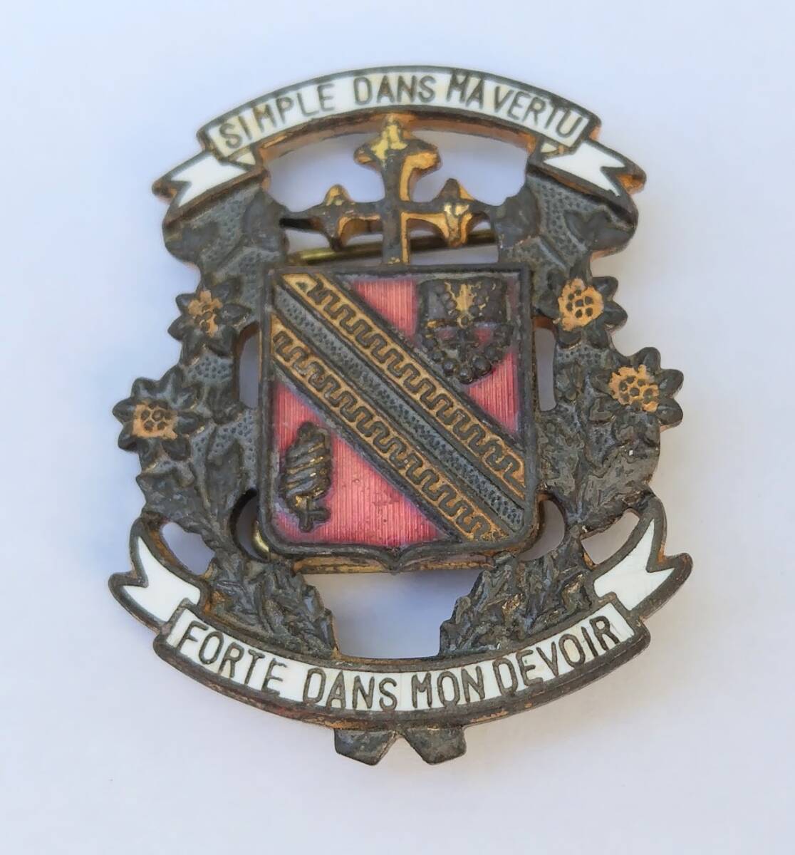 中古】雙葉学園 FB マリア 中学・高校 校章 徽章 記章 バッジの落札
