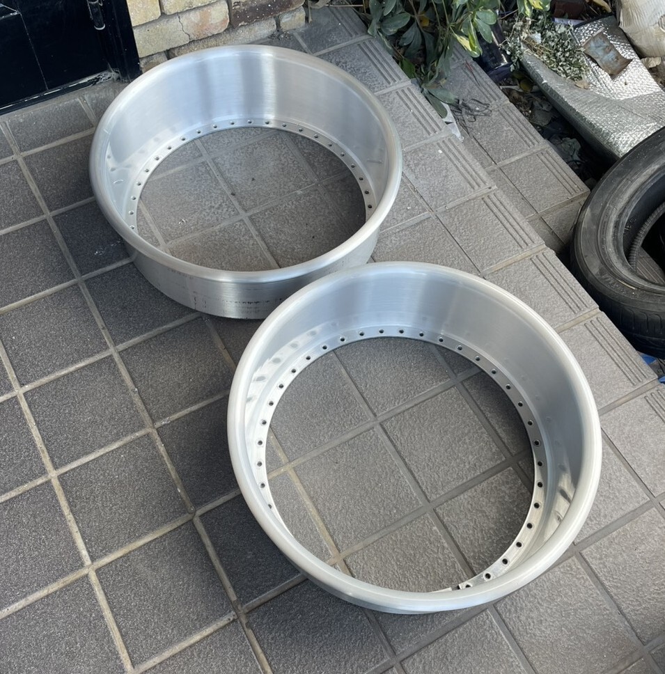 希少！当時物！WORK ワーク 純正 17インチ アウターリム 3J 3インチ 角