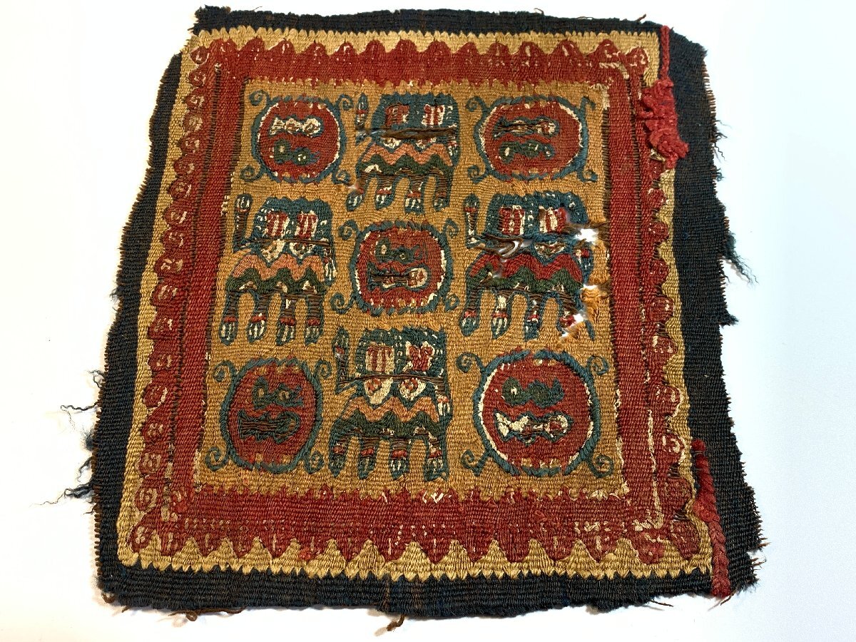 コプト裂 図録「コプト織の世界 エジプト古代染織 展」コプト裂 の落札
