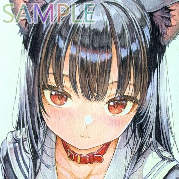手描きイラスト】手描きイラスト オリジナル B5 セーラー服 制服