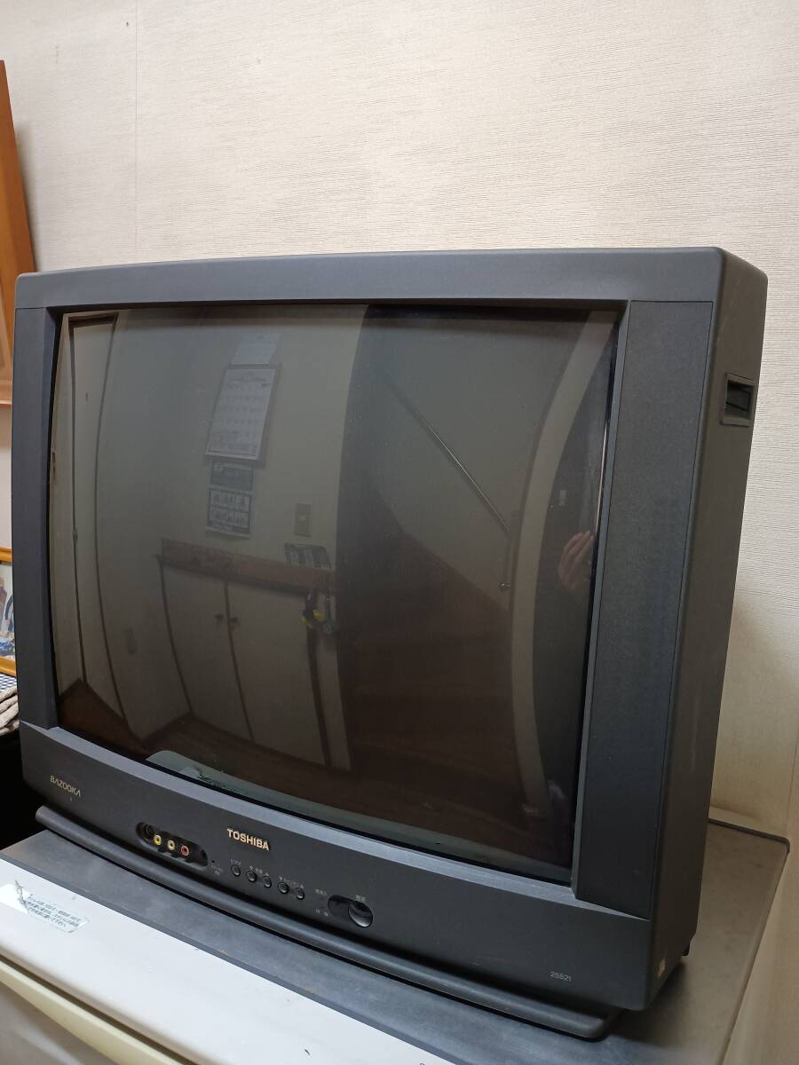 TOSHIBA カラーテレビ 25型 ブラウン管テレビ BAZOOKA 25S88 TNの落札