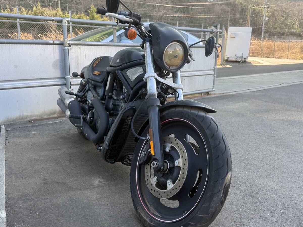 ◎V-ROD VRSCDX 純正リアホイール （18×8.0 ブラック ディスク ハブ
