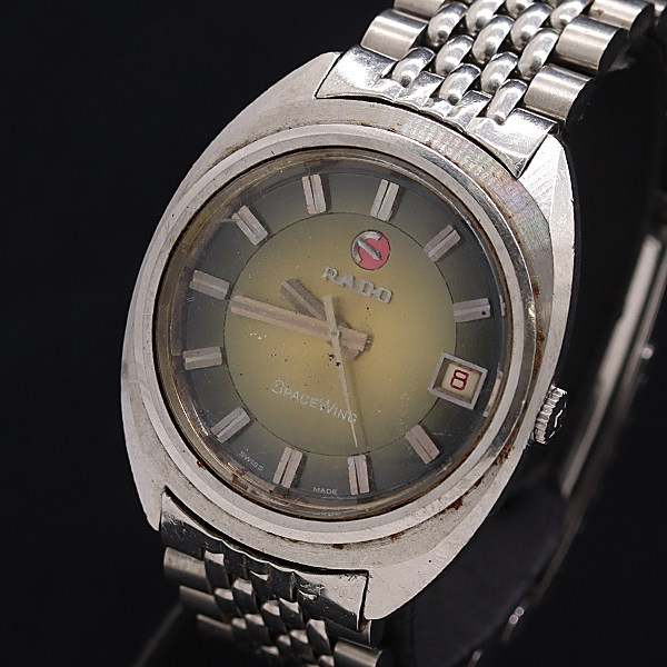 稼動品 RADO ラドー SPACEWING 円形 ラウンド 銀 シルバー Silver