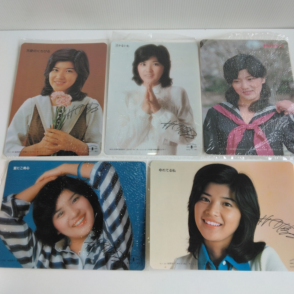 ☆松田聖子 ブロマイド サイン色紙 昭和アイドル 昭和レトロ サン