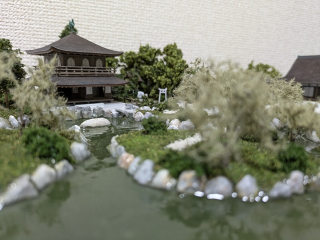 手作加工完成品】◎1/150・京都・金閣寺（雪）・ライトアップ・世界