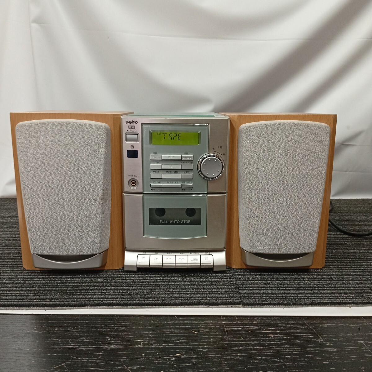 中古】稀少品 SANYO 80年代 ミニコンポ 「DC-W05 CD」 PL&SP&TAC SET品