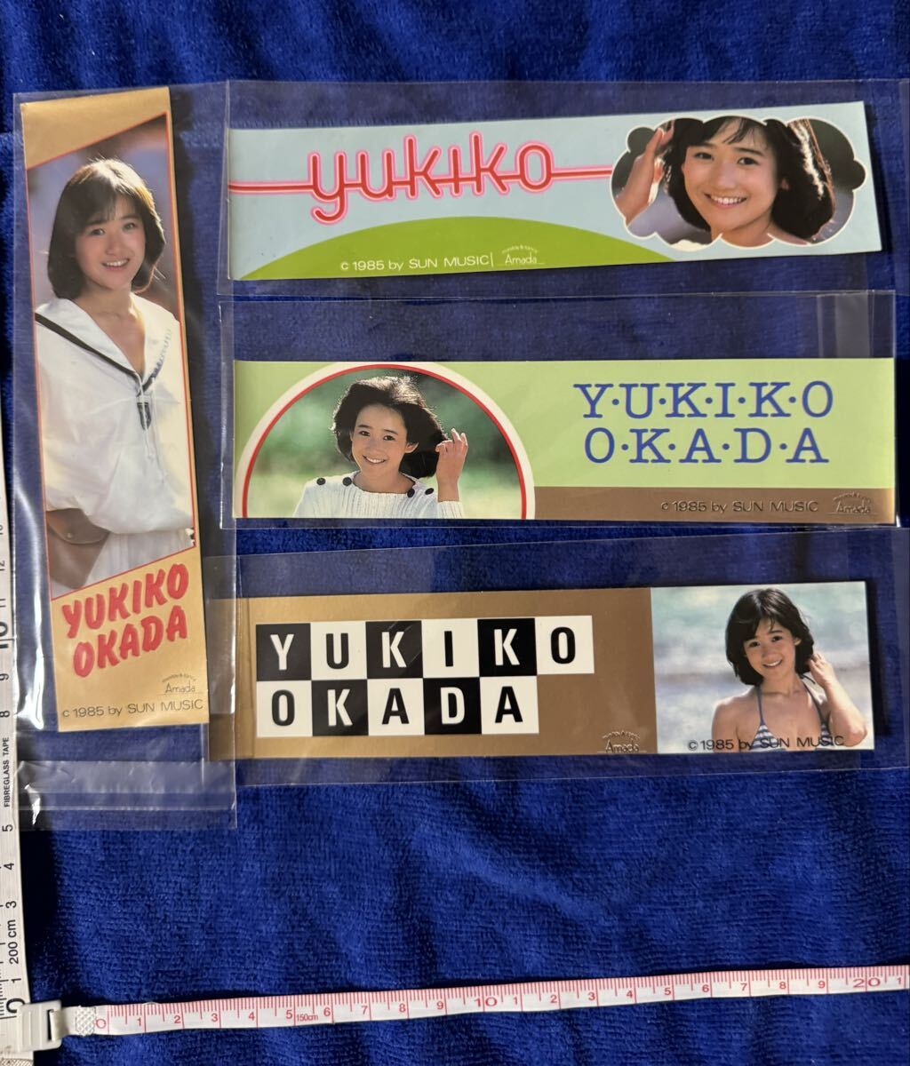 岡田有希子 東芝店頭ポスター レッツチャット 岡田有希子ステッカー